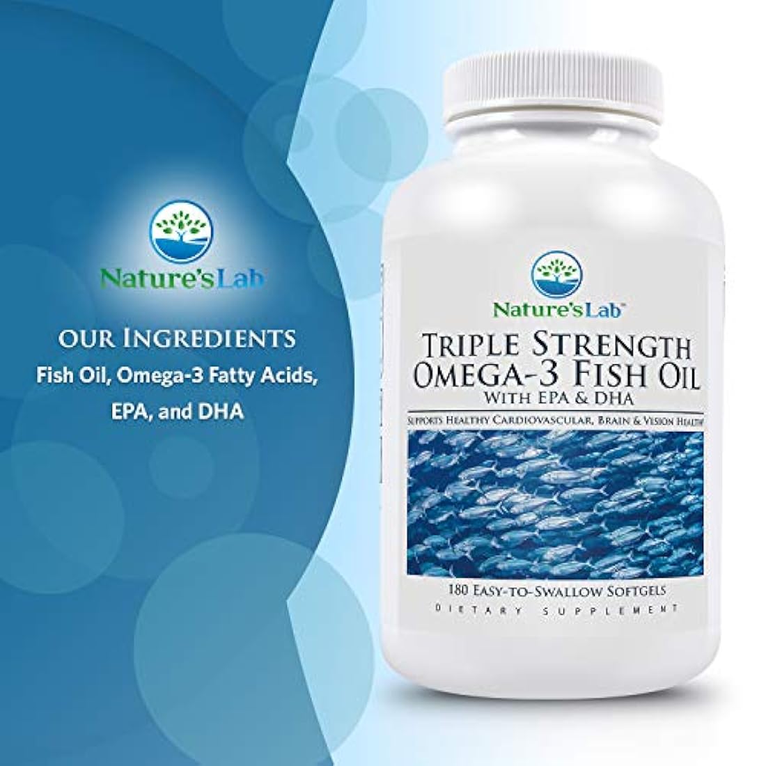 Omega 3 Triple Fuerza Aceite Pescado Suplemento 650 mg