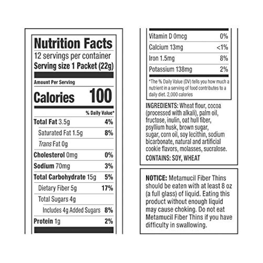 complementos de fibra fina de chocolate