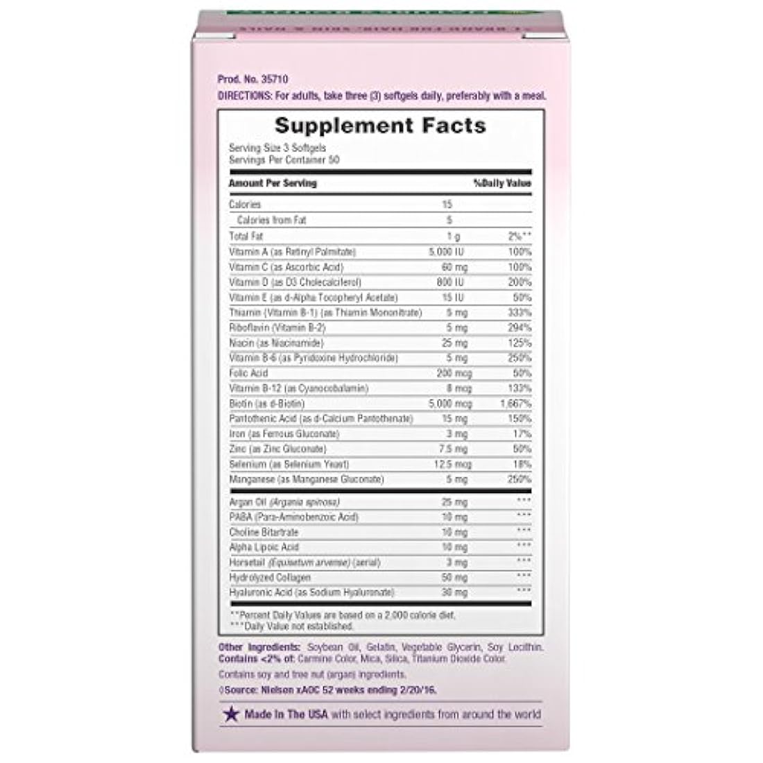 Nature's Bounty Optimal Solutions - Piel y uñas extra fuerza