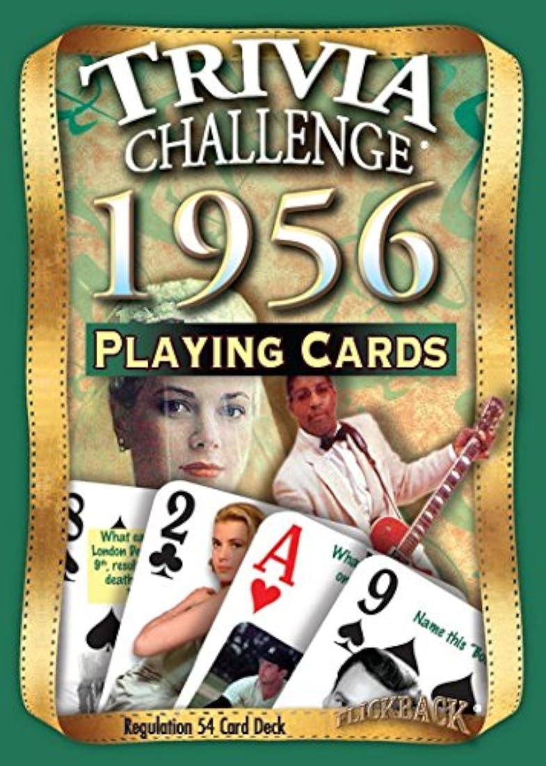 flickback 1956 Trivia Juego de cartas: 60th cumpleaños