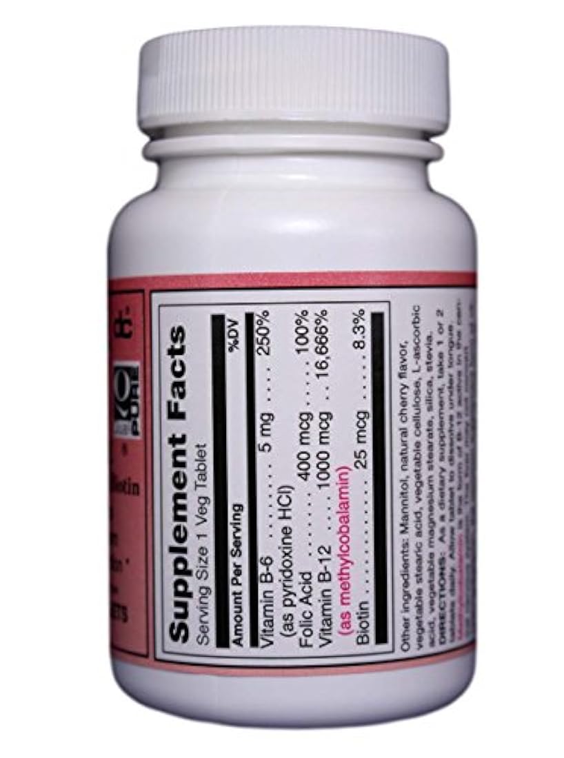 Exclusivo B-12 Sublingual B Vitamins 90 vegi Caps