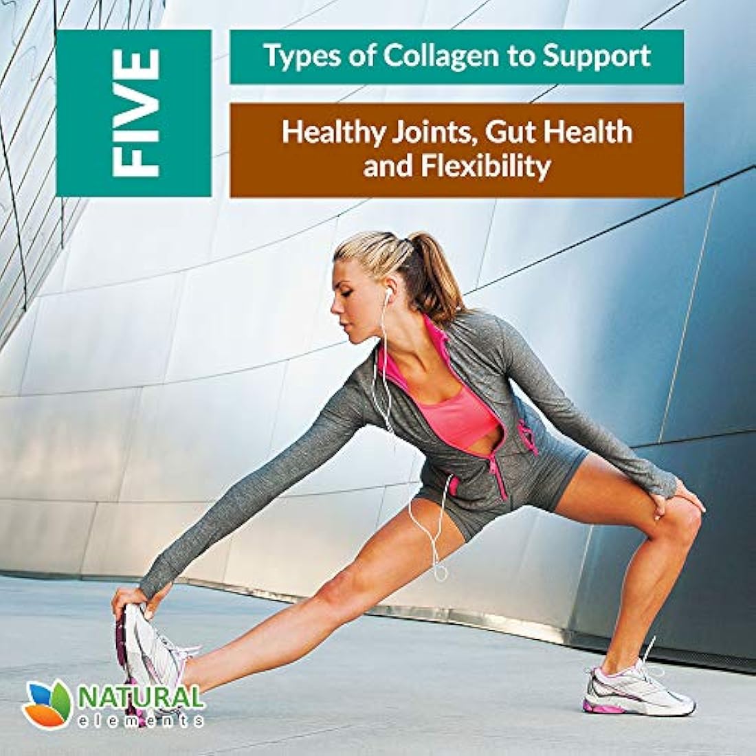 Cápsulas de proteínas de colágeno múltiple - 180 cápsulas