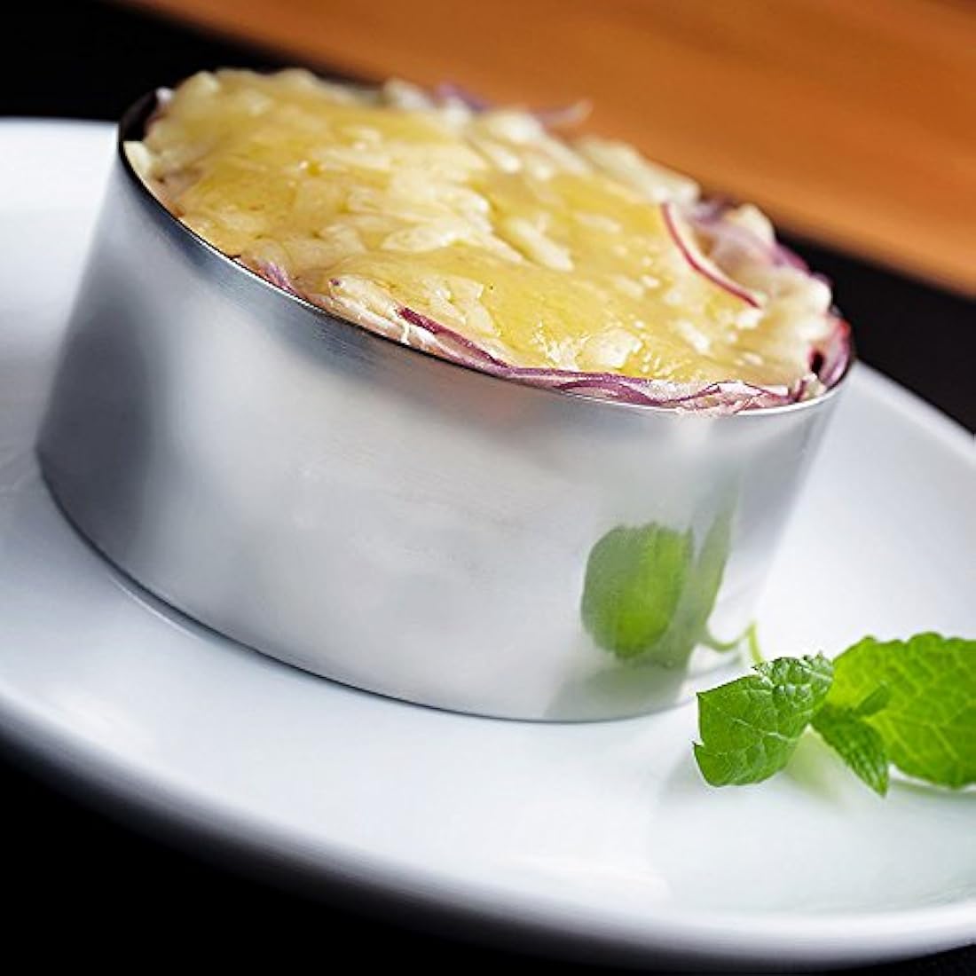 ONEDONE - Moldes de acero inoxidable para tartas