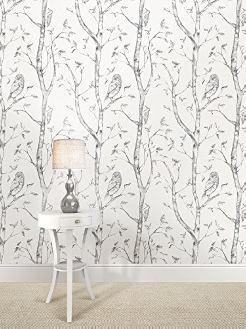 Papel tapiz adhesivo con diseño de bosque