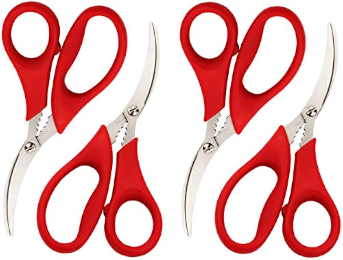 Tijeras para mariscos, pescados y cangrejos (4 unidades)