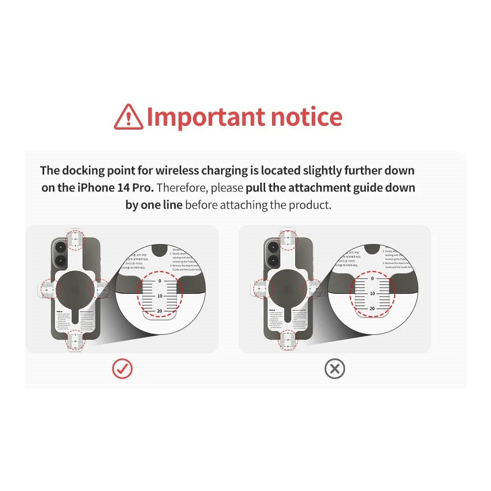 Sinjimoru Placa magnética de anillo para calcomanías MagSafe
