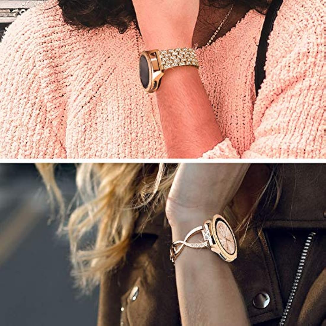 Supoix - Correa de repuesto para reloj Galaxy para mujer