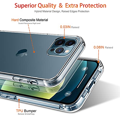 GiiKa Para 12 Pro Max caso con protector de pantalla