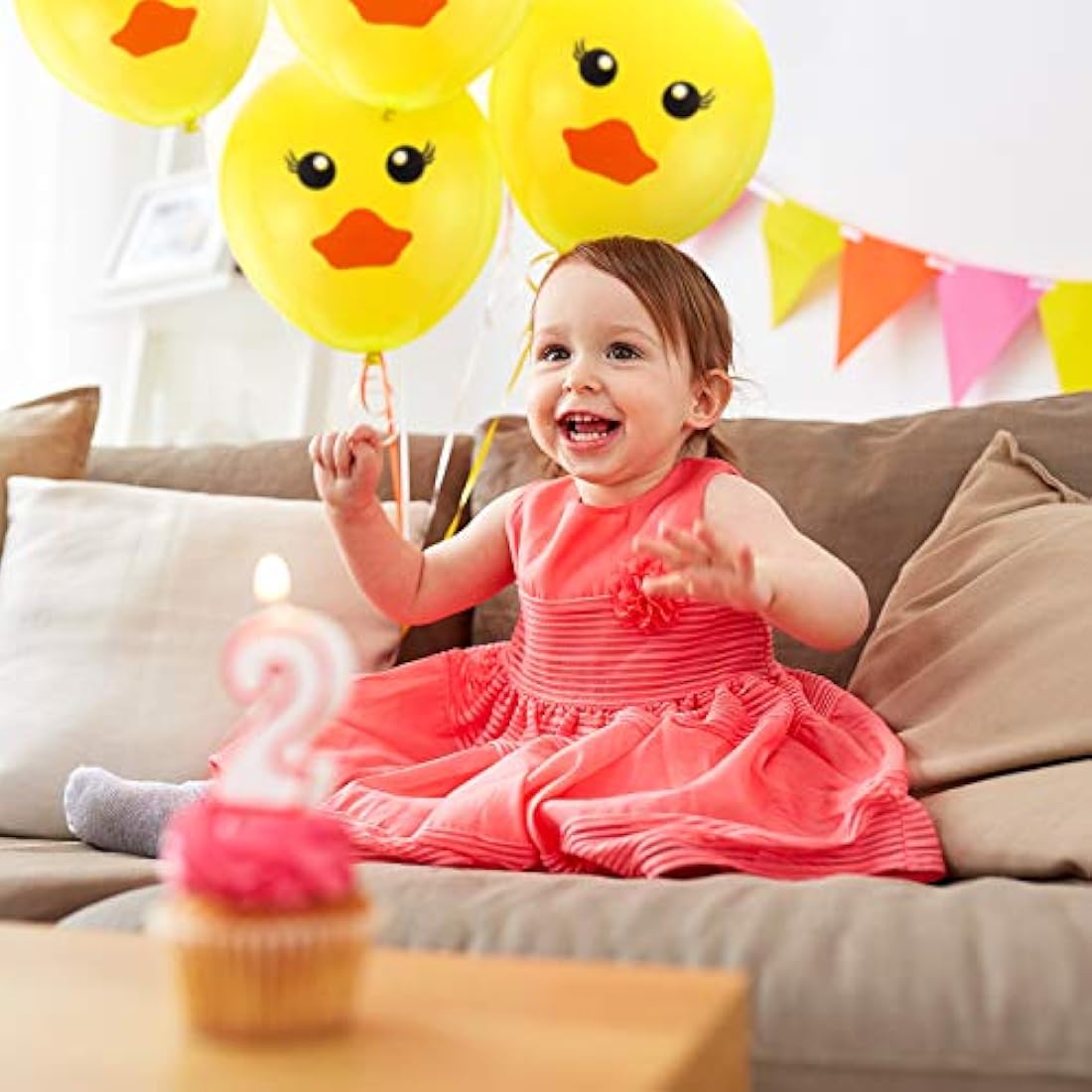 Globos de látex de pato amarillo de 60 piezas