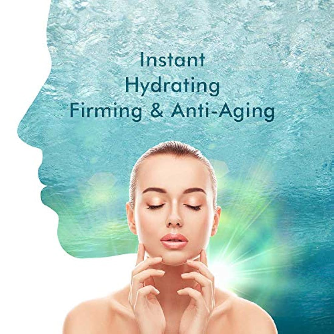 Paquete de 10 mascarillas de colágeno de hidrogel para cara