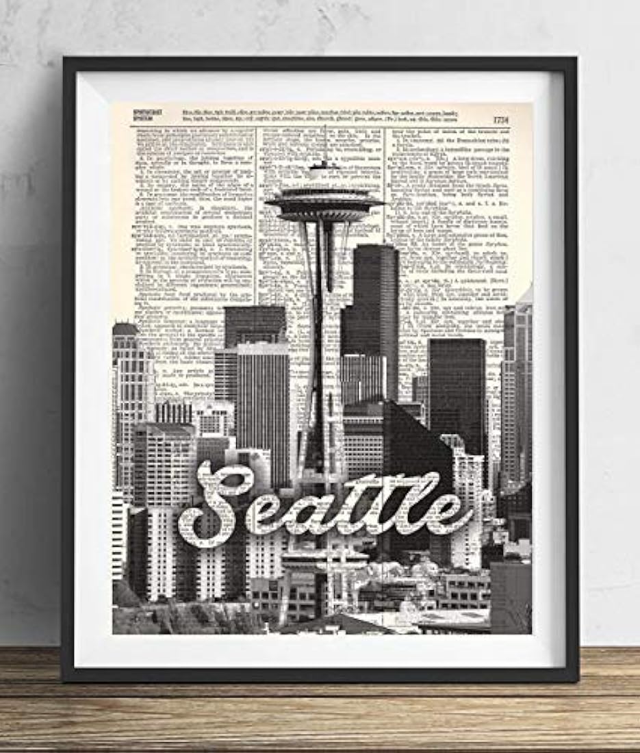 Cuadro Skyline con el nombre del guión decorar