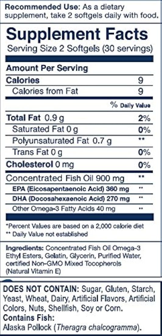 aceite de pescado fácil de tragar