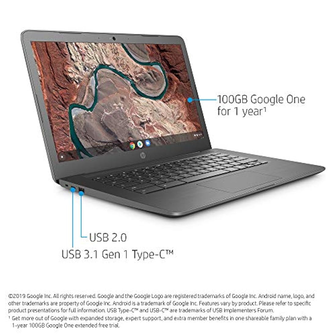 HP Chromebook Gris