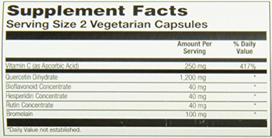 Solaray Mega Quercetina Apoyo de células saludables, corazón