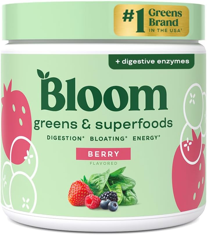 Polvo de Superalimentos Bloom, Enzimas Digestivas, 30 SVG