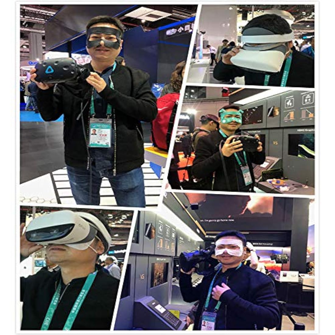 Máscara de tela no tejida 100pcs VR Compatible con gafas VR