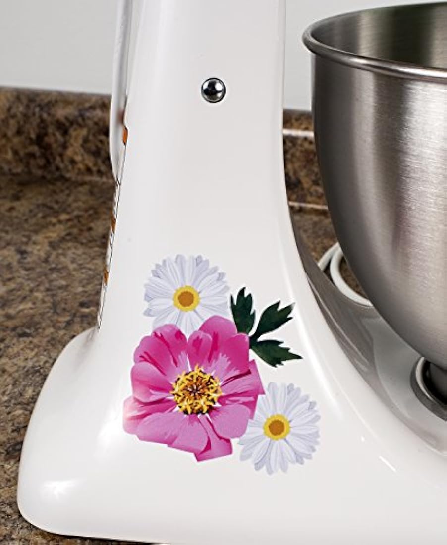 Pretty Daisy and Pink Flower Full Color Kit Mixer