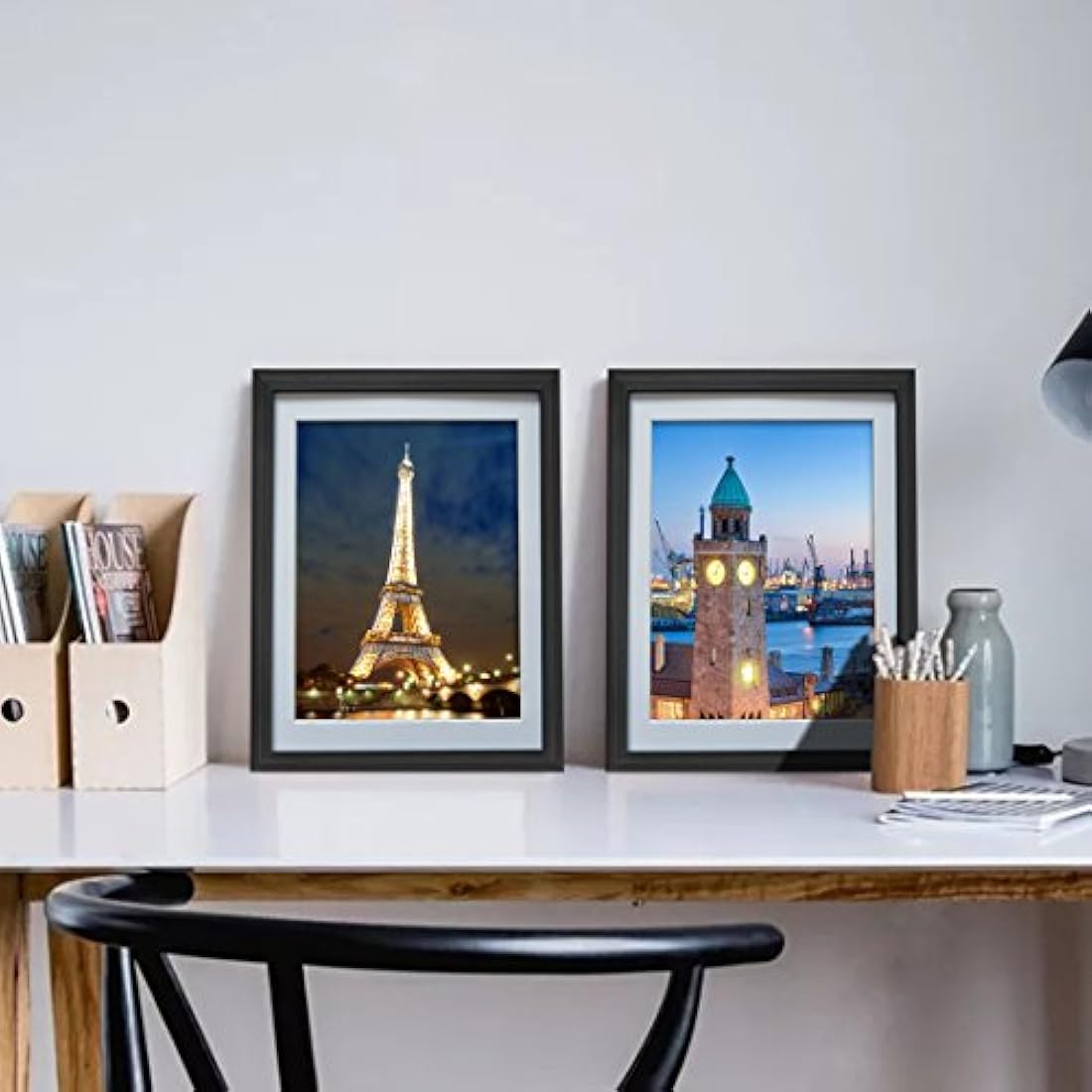 Juego de marcos de fotos con alfombrilla para decoracion