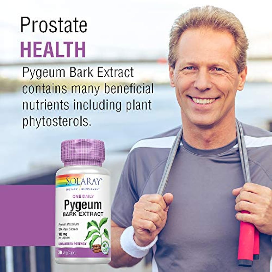 Solaray Extracto de uno diario Pygeum 100 mg 30 Count