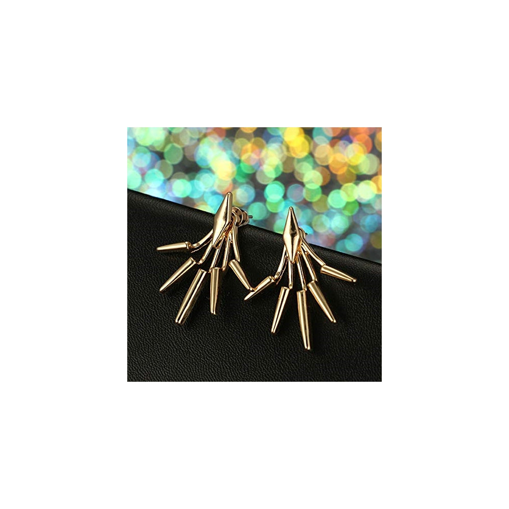 Aretes elegantes de cristal con diseño de lágrima
