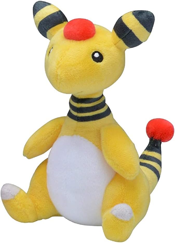 Pokemon Muñeca de peluche original central para Ampharos