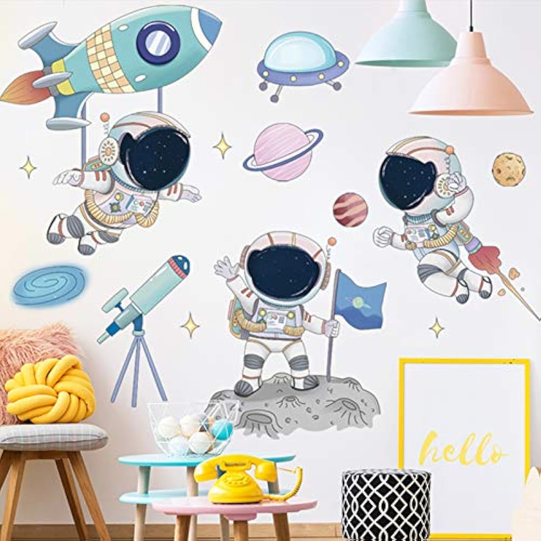 vinilo extraíble murales de pared, dibujos animados