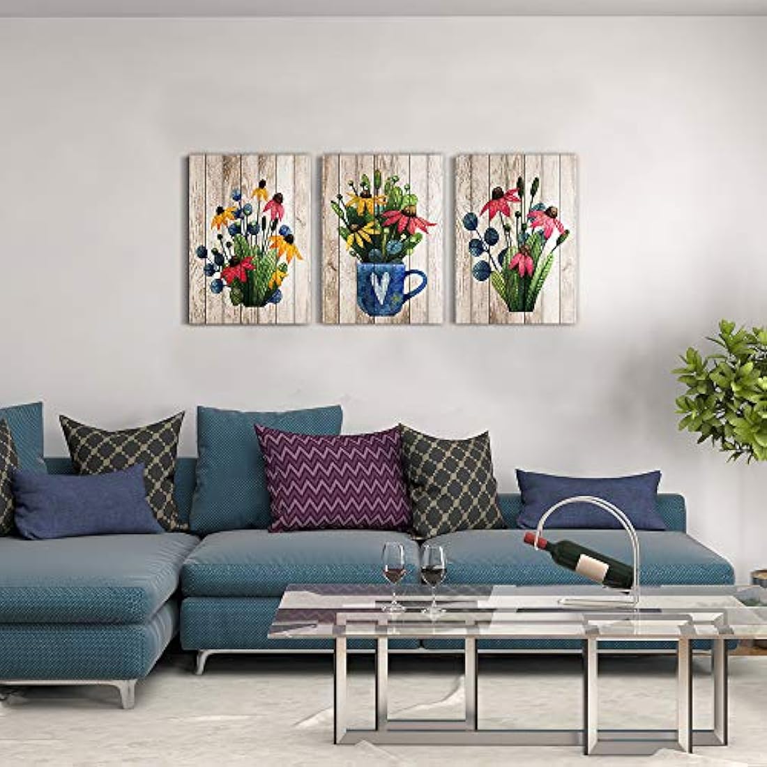 Lienzo decorativo de pared para sala de estar AHUAART