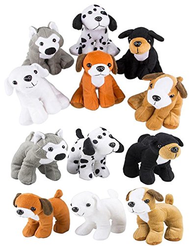 Surtido grande de animales de peluche, 6, Paquete de 12