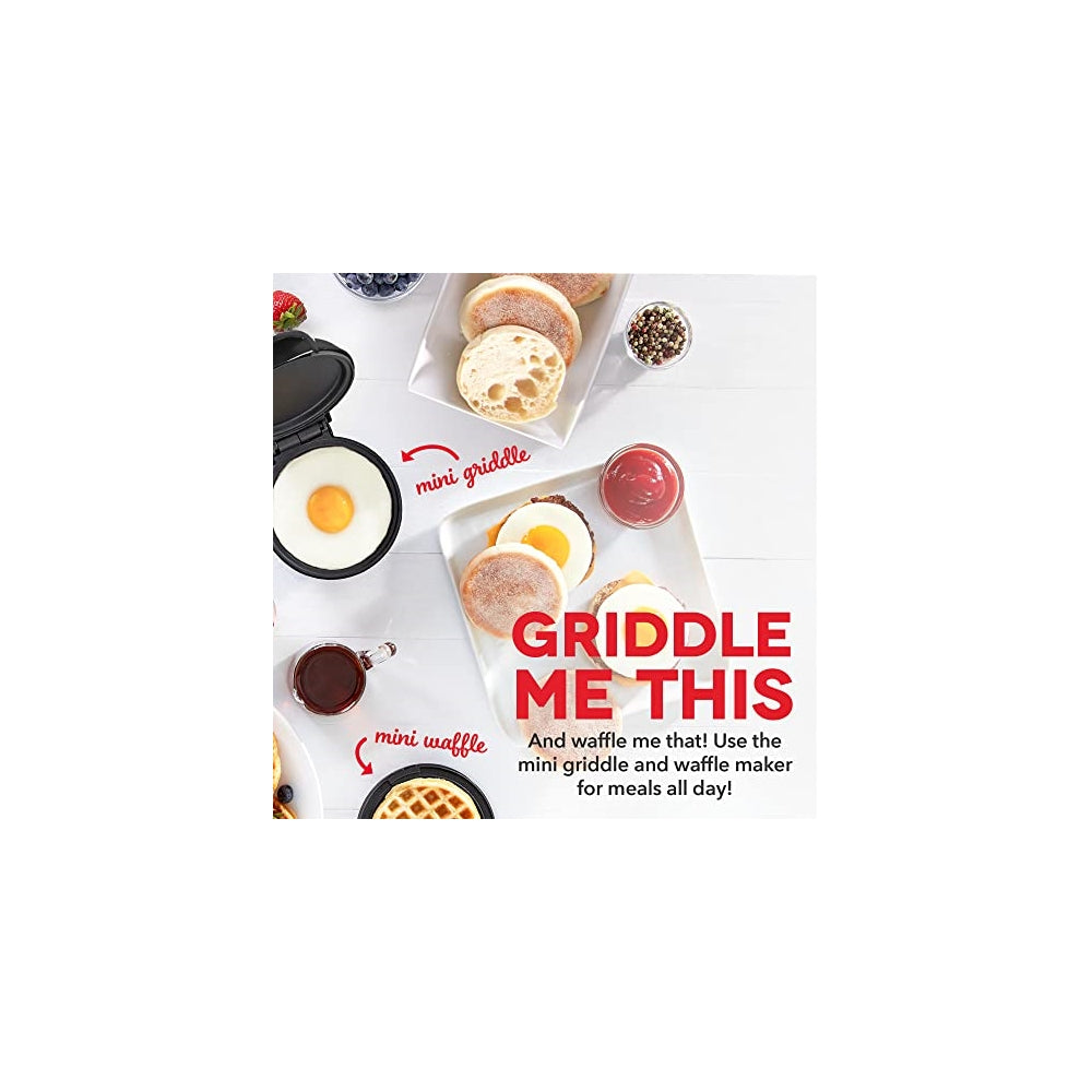 Mini waflera + parrilla color negro