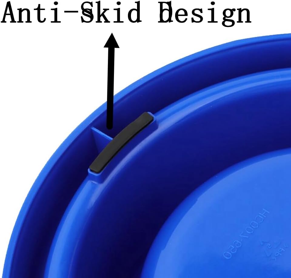 GRPET Tazón redondo a prueba de hormigas para perros y gatos