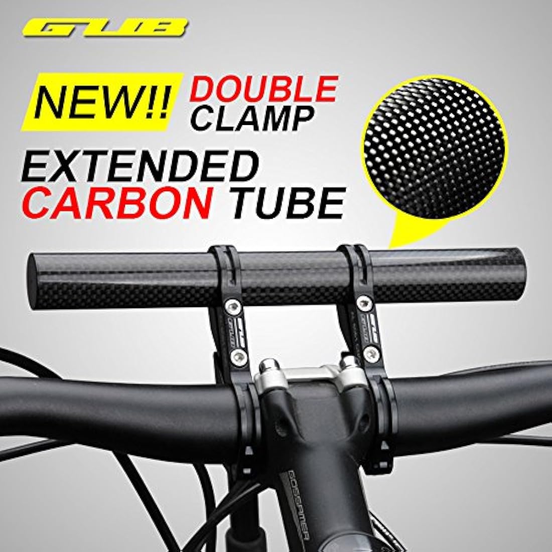 KBROTECH GUB 31.8MM Doble Abrazadera Fibra de Carbono