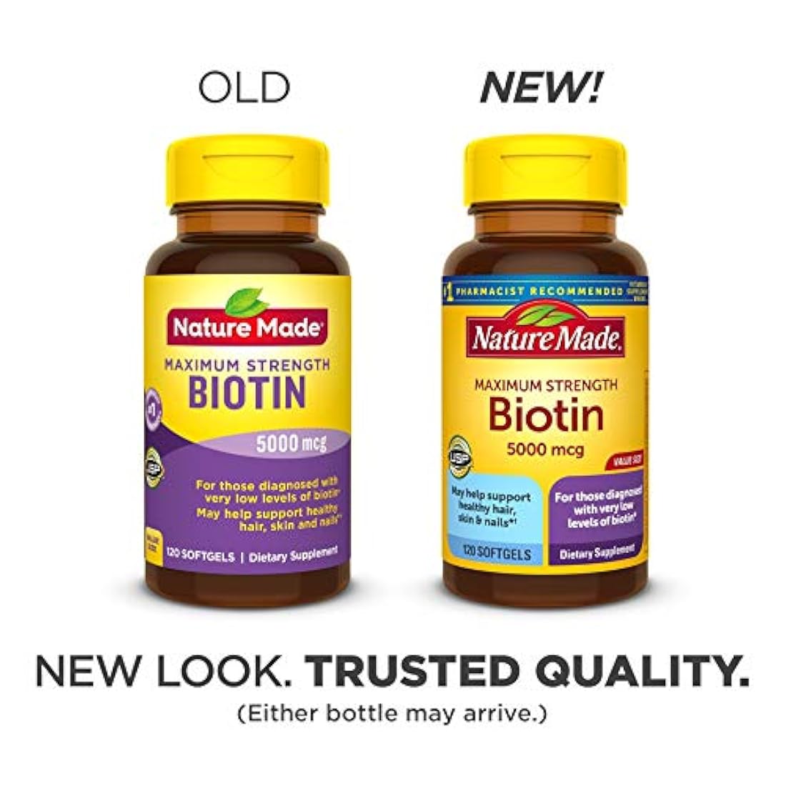 Biotina de fuerza máxima, tamaño grande, cápsulas líquidas