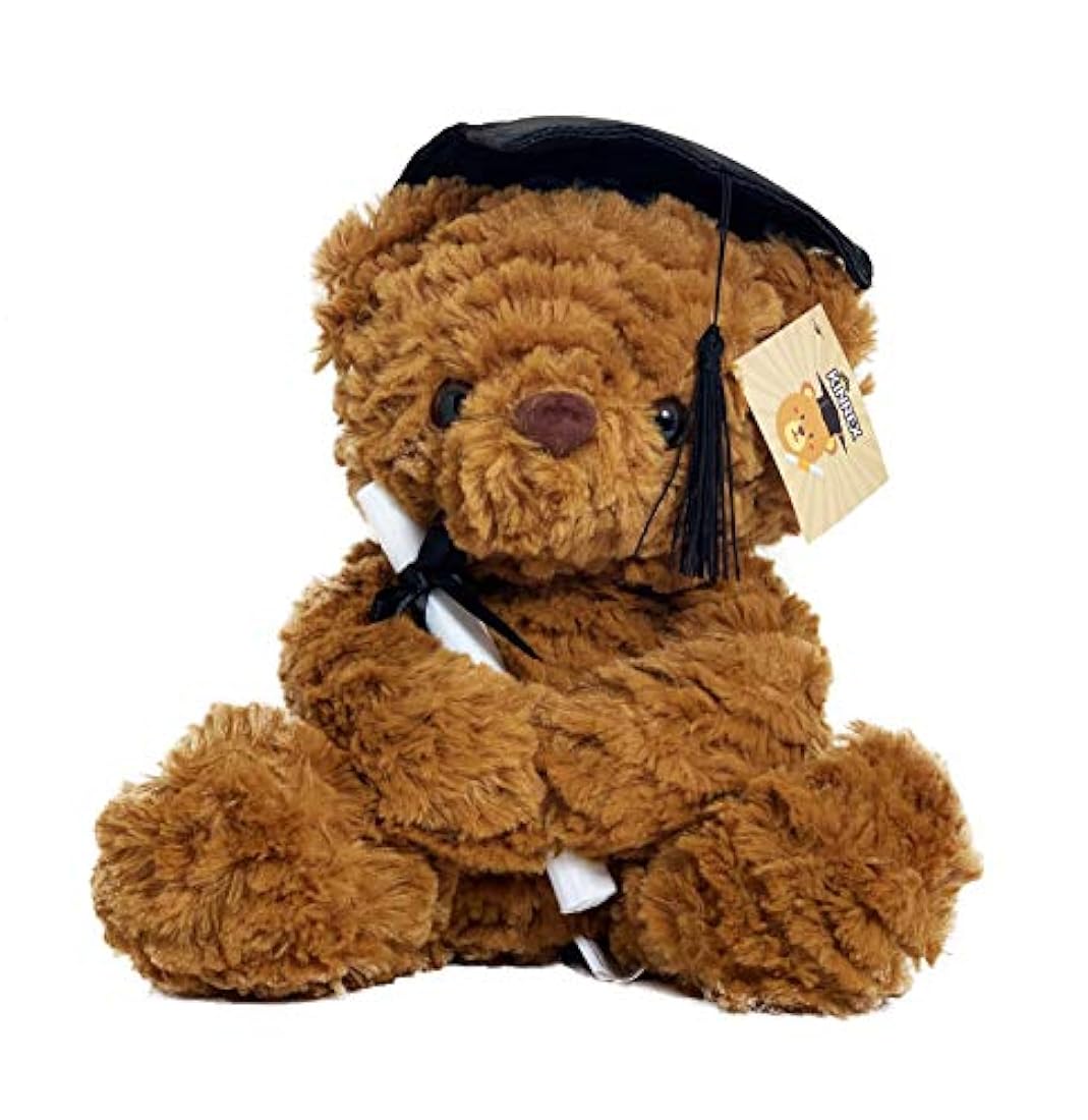 KINREX - Oso de peluche con diseño graduación, marrón