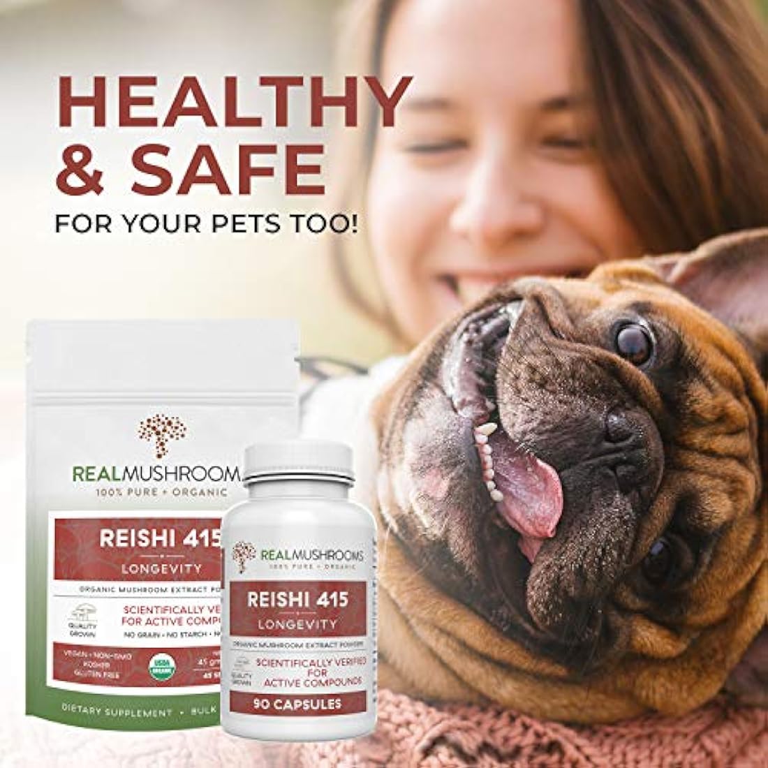 Suplemento para mayor longevidad Reishi