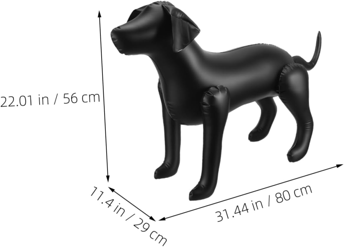 Maniquí de Perro PVC Inflable para Tienda de Mascotas 2pcs