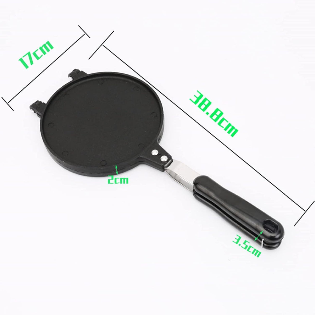 Máquina de Waffles Doble, Antiadherente, 6.7in, para Cocinar