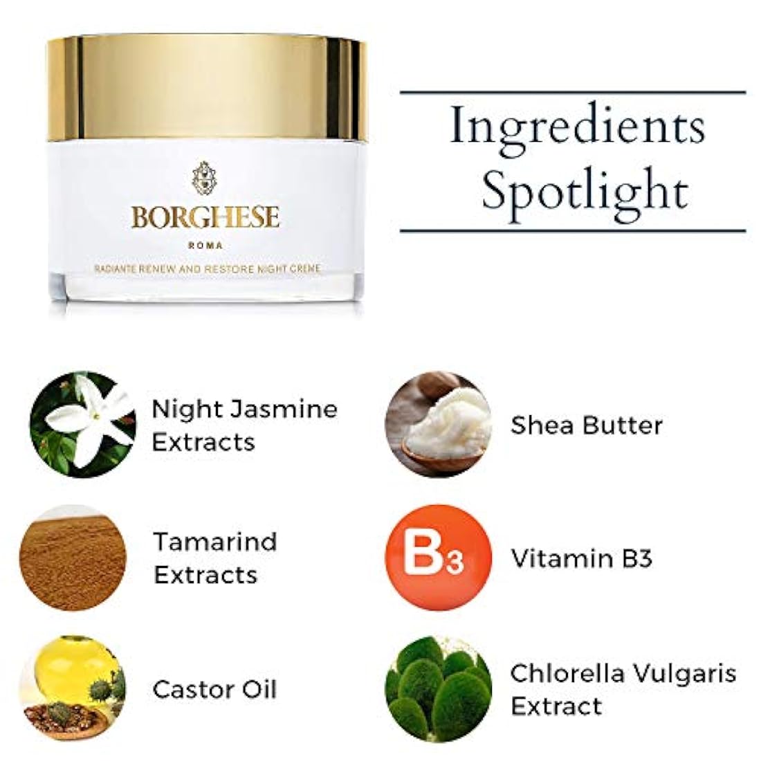 Cuidado Facial, crema nocturna, 1.0 oz