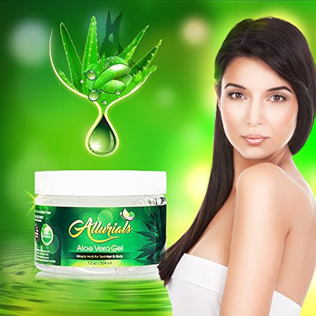 Gel Allurials - de aloe vera natural, 100% puro
