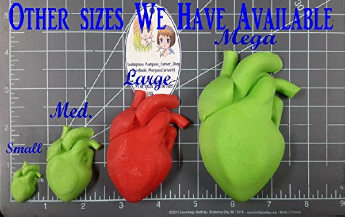 Corazón humano (Tamaño Mediano) Resina Molde de plástico, moho, moho de corazón, la arcilla del moho, jabón moho, de cera, anatomía del moho, moho humanos, Bomba de Baño