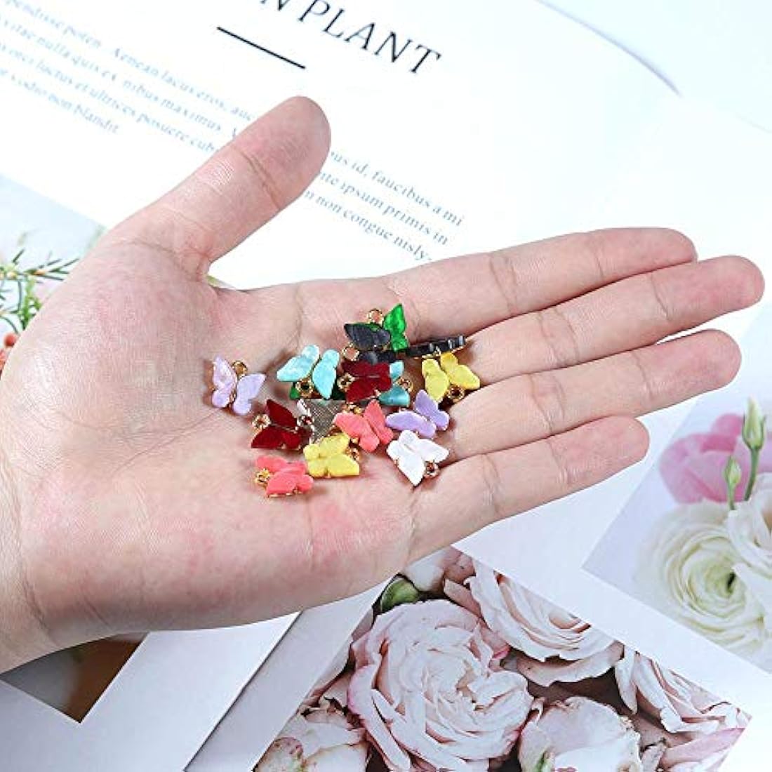 Moda Acrílico Mariposa Lindo Encantos