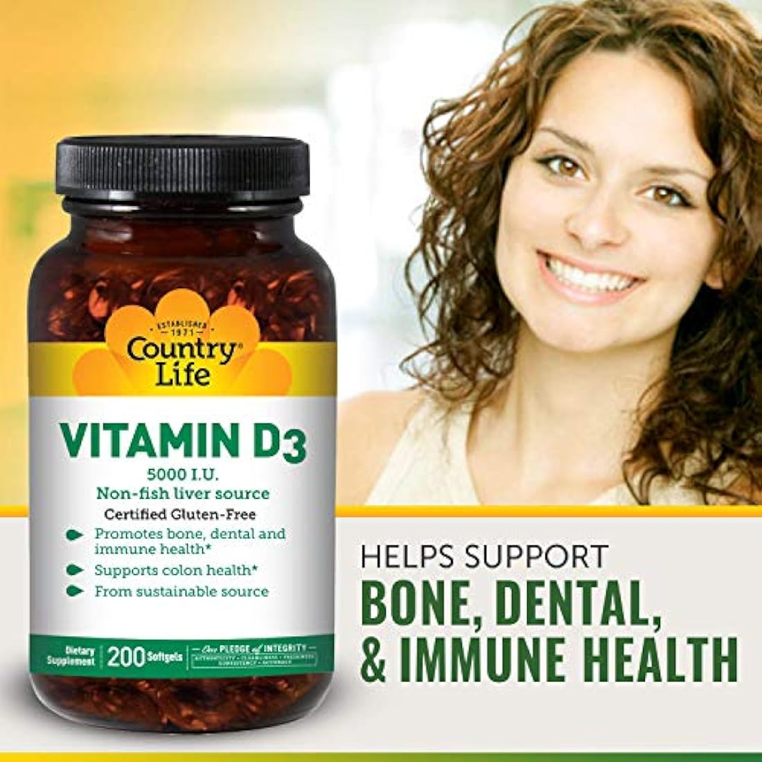 Country Life Vitamina D3 5,000I.U.