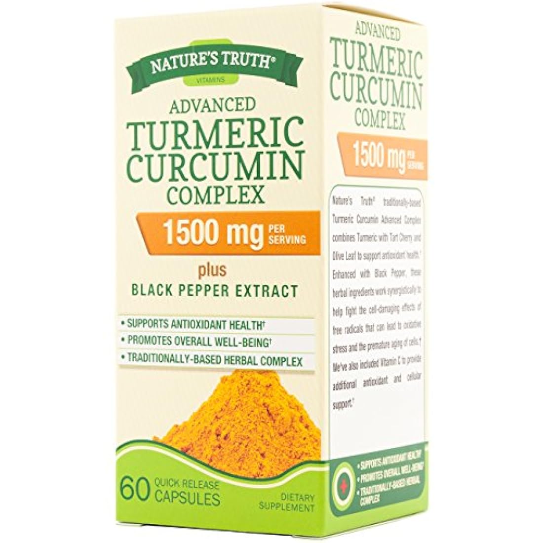 Verdad Cúrcuma Curcumina Advanced Complex 60 Cápsulas