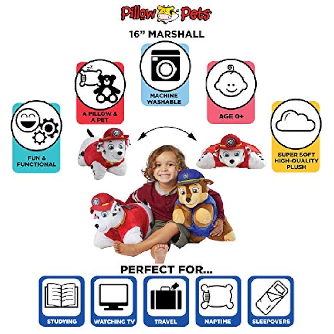 Almohada Paw Patrol Pets de Nickelodeon felpilla F199: G228