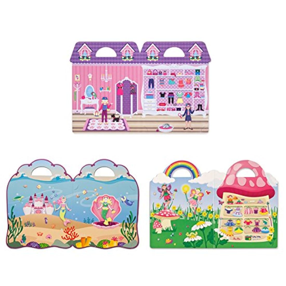 Melissa & Doug – 65 pegatinas hadas y sirenita