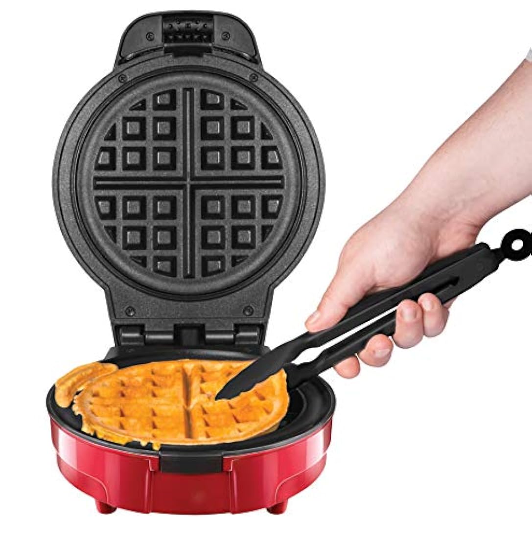 Chefman - Waffle belga antidesbordamiento, , , Rojo