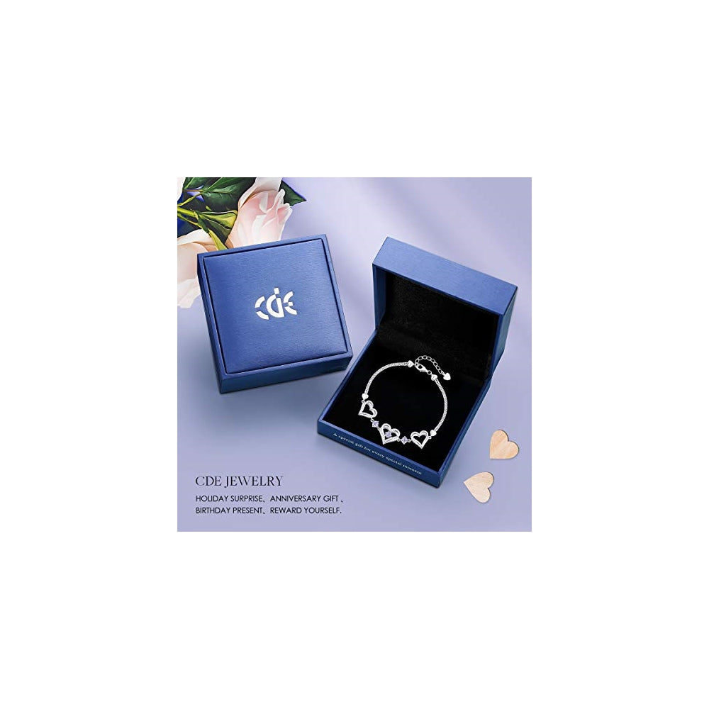 Pulseras y tobilleras de plata fina con colgante de corazón