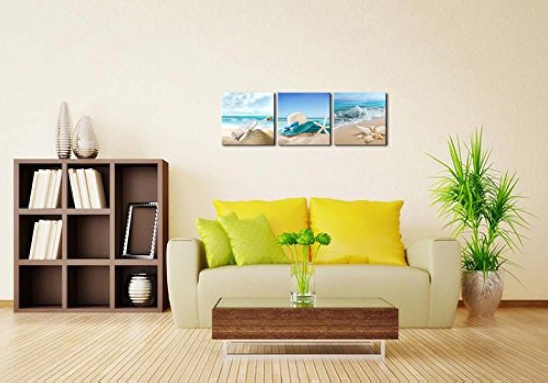 Pyradecor - 3 paneles con forma de estrella de mar conchas