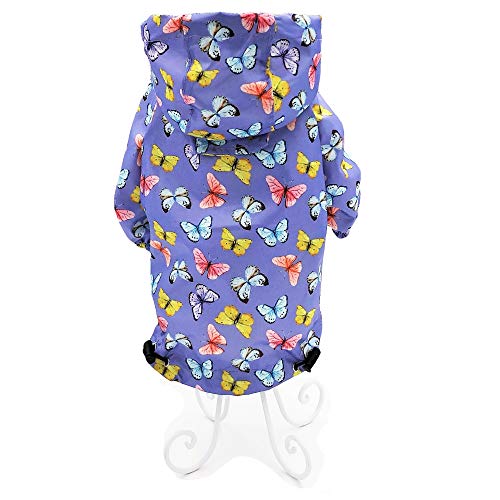 Chubasquero impermeable con capucha para perros y gatos pequeños