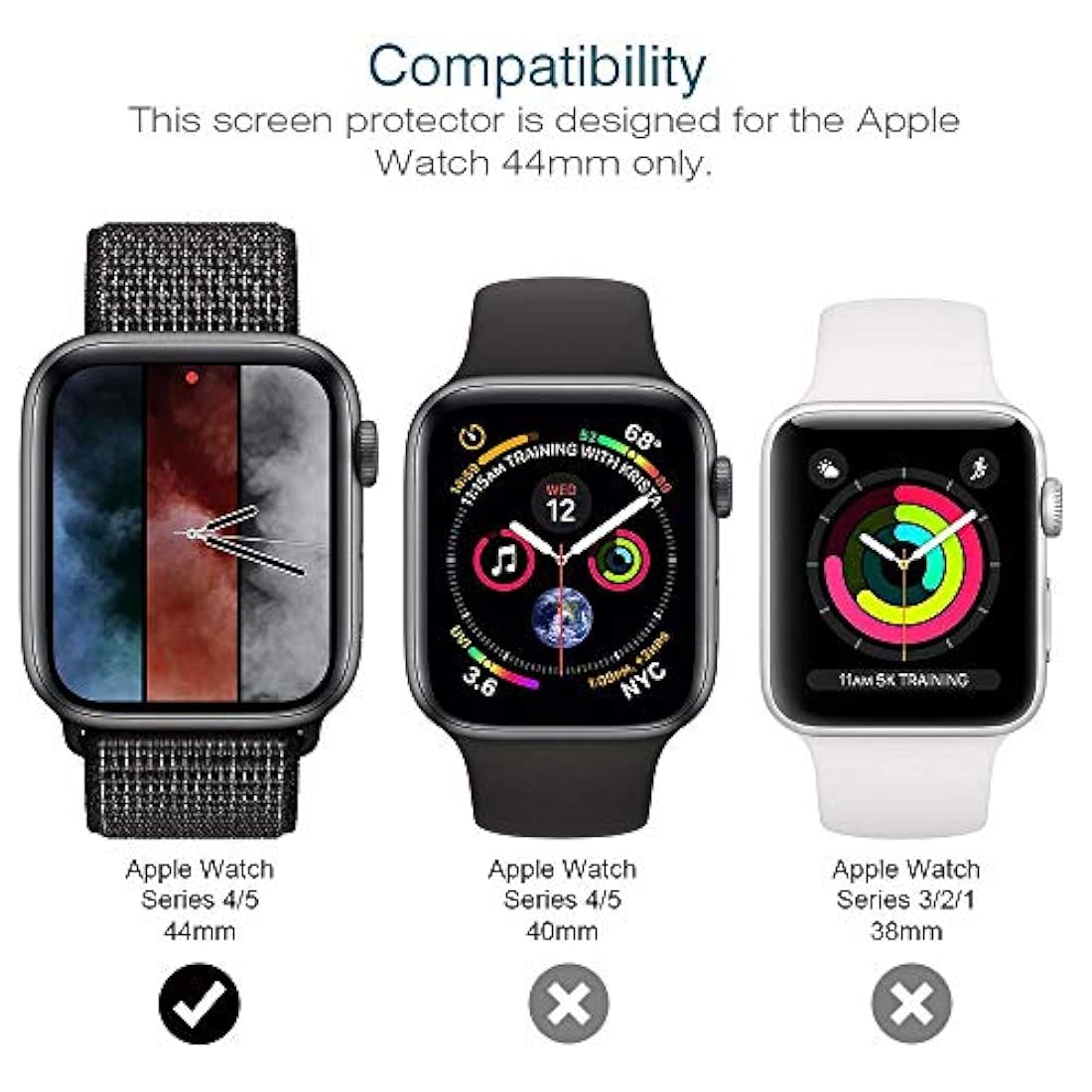 Protector de pantalla para Apple Watch 1.732 en Serie 4/5