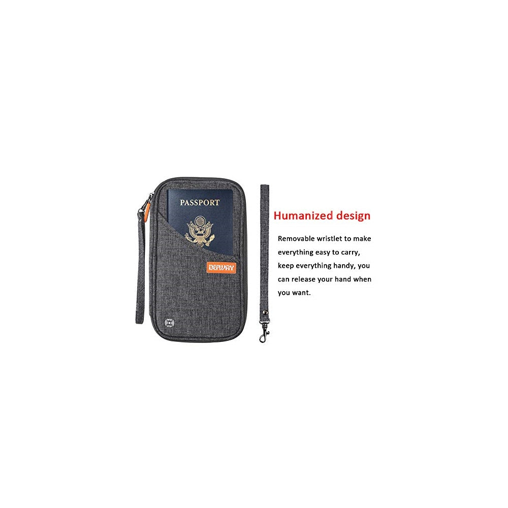 Porta Documentos y Tarjetas impermeable con bloqueo